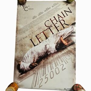 Chain Letter 2010 Original Movie Poster 27x40 Nikki Reed Keith David D/S